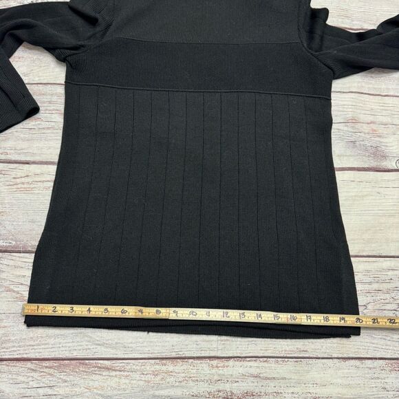 St John Basics Collection Black Knit Sweater Tunic Women’s Size Medium - Picture 4 of 10